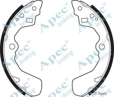 APEC BRAKING shu483 -  Комплект тормозных колодок